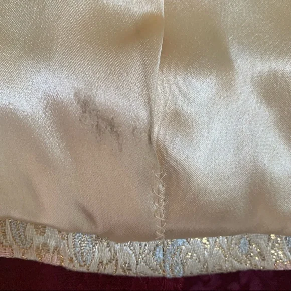 Vintage Bolero Jacket Gold Brocade size Large (-ish?) - Picture 6 of 9
